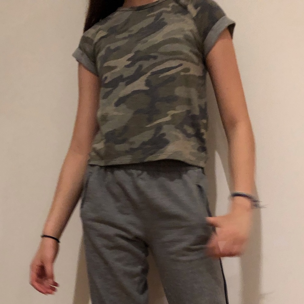 Green camp shirt